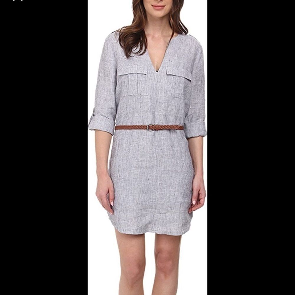 Joie Rathana C Linen Shirt Dress